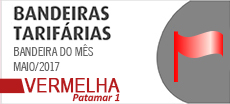 BANDEIRA TARIFÁRIA PARA MAIO É VERMELHA