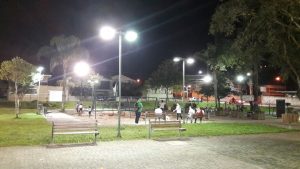 Praça da Polônia mais iluminada - mais segurança para todos os frequentadores