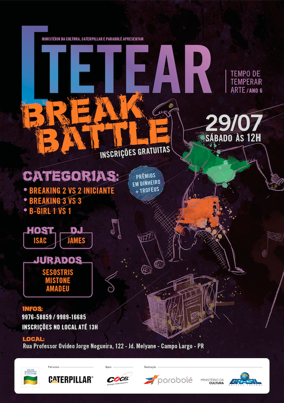 Projeto TETEAR promove campeonato de break