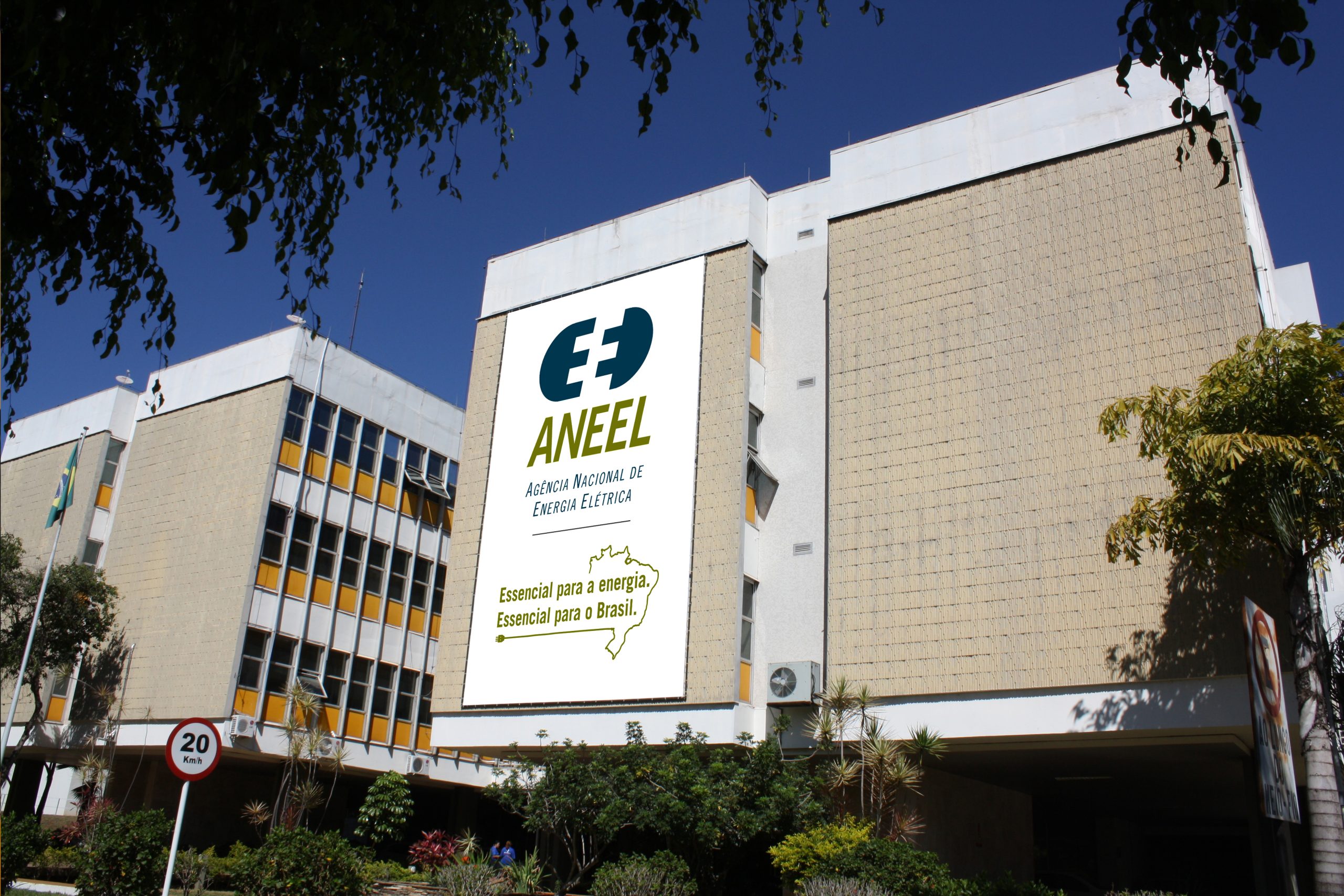 fachada da ANEEL onde a COCEL apresentou o Plano de Resultados ao diretor Romeu Rufino