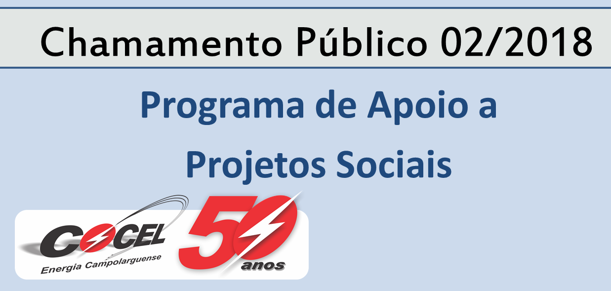 chamamento programa de apoio a projetos sociais da Cocel