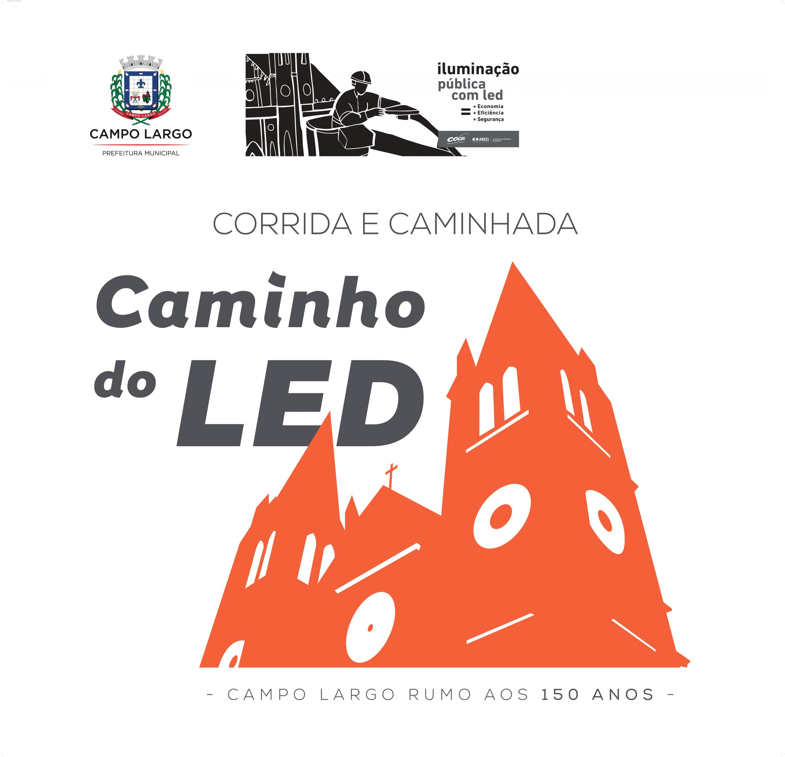 Corrida e caminhada “Caminho do Led” serão realizadas na noite de sábado (15)