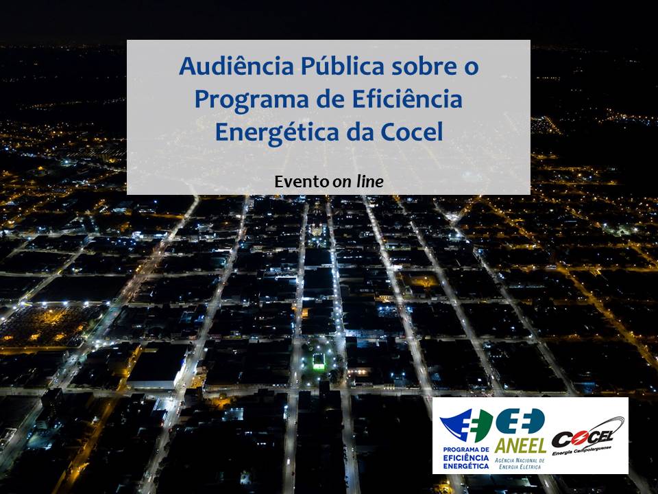 Aviso de Audiência Pública sobre o Programa de Eficiência Energética