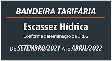 Bandeira tarifária de escassez hídrica estará em vigor até abril de 2022