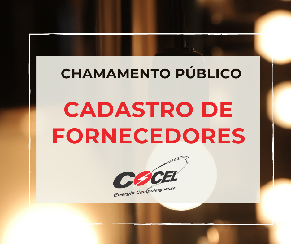 Chamamento Público – Cadastro de Fornecedores