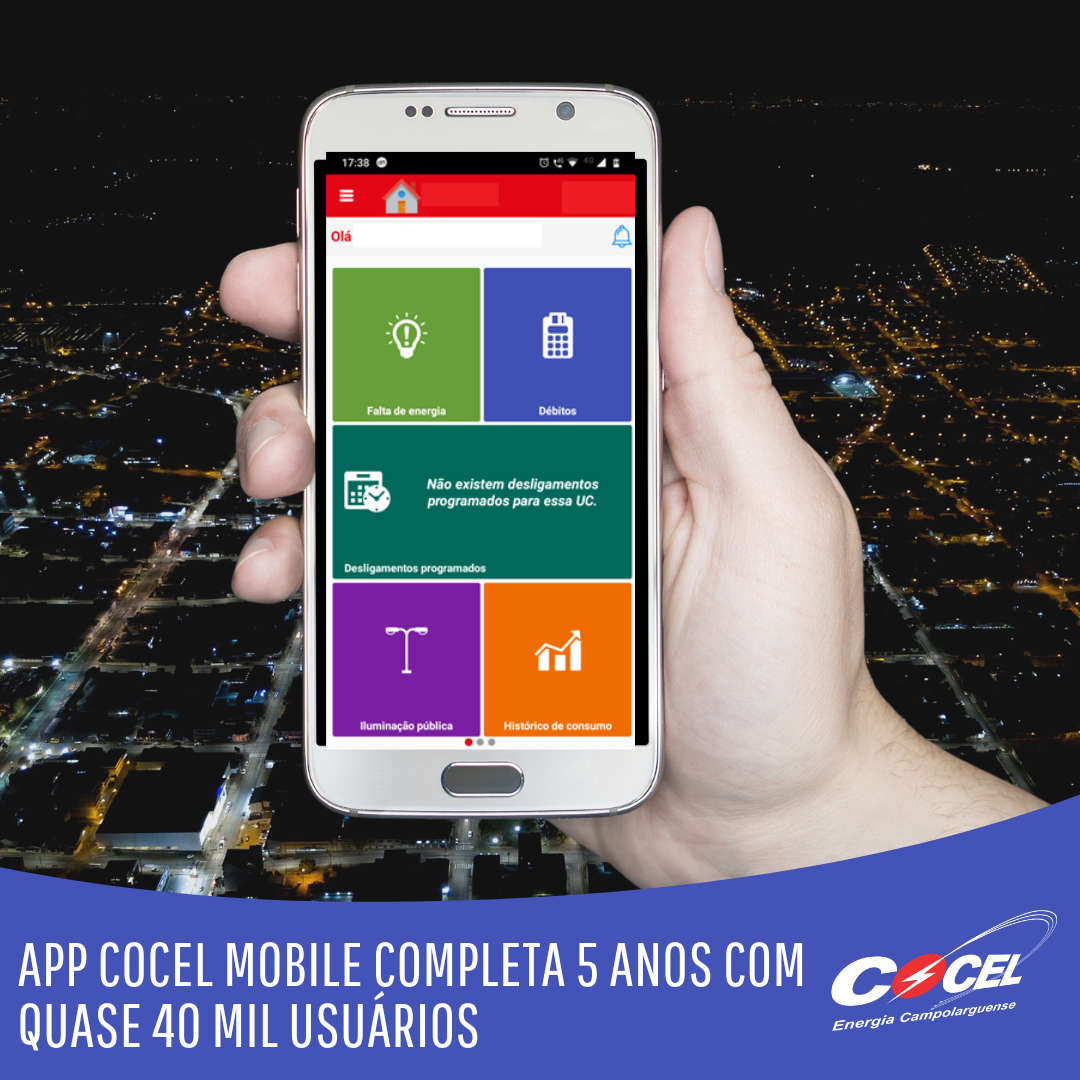 App Cocel Mobile completa 5 anos com quase 40 mil usuários