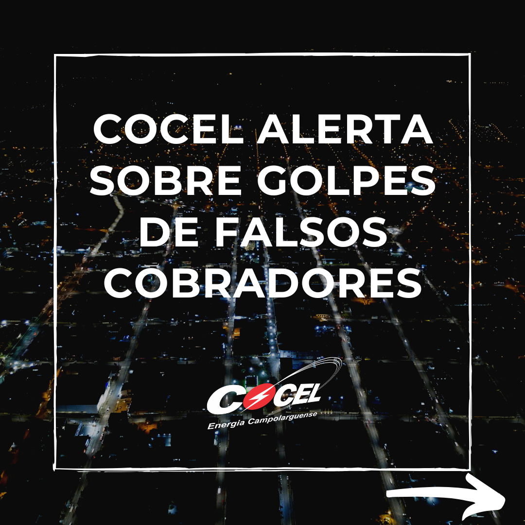 Cocel alerta sobre golpes de falsos cobradores