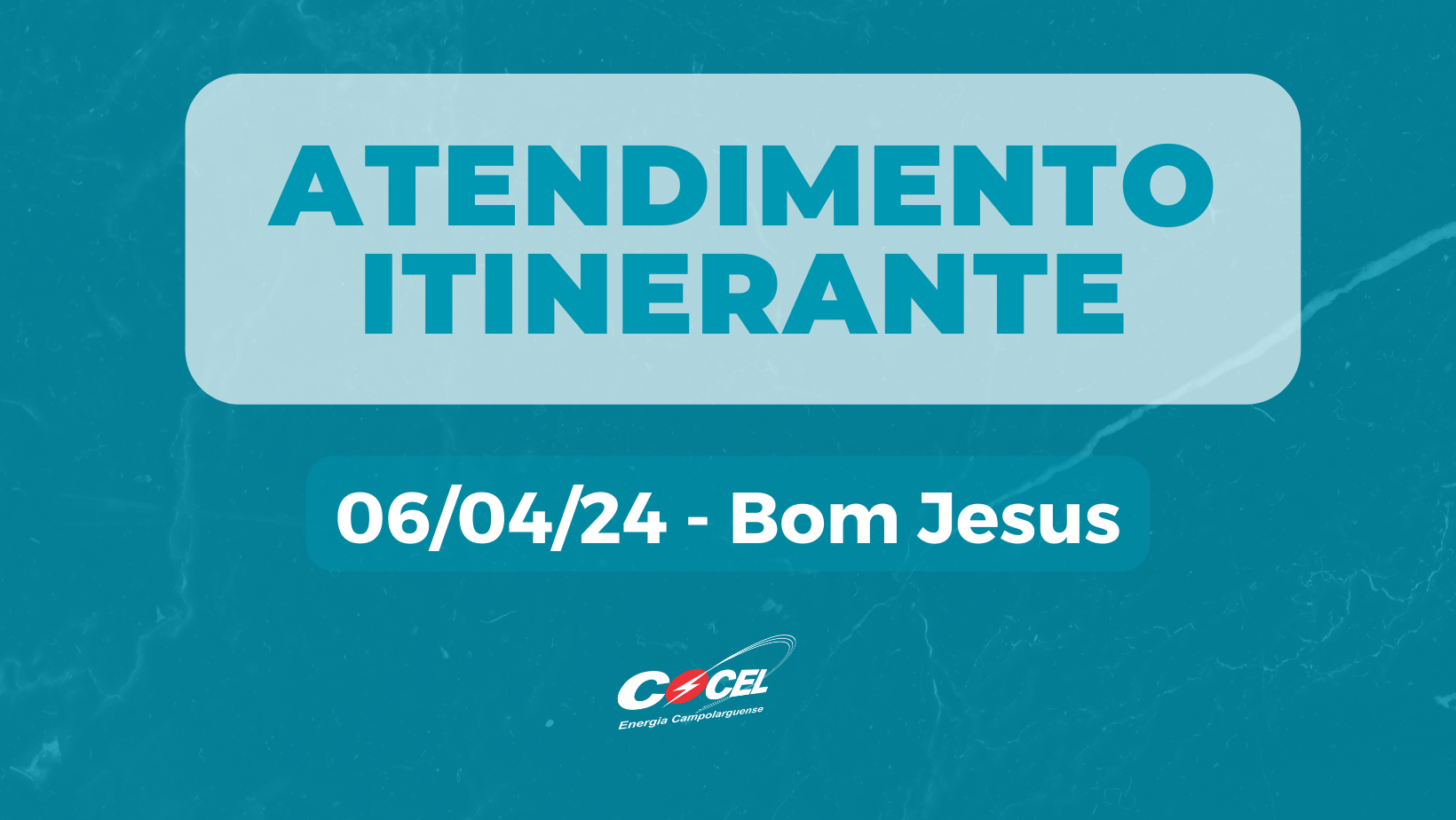 Atendimento itinerante estará no Bom Jesus, em 06/04