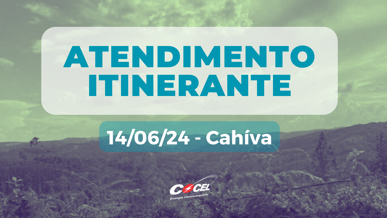 Atendimento itinerante estará no Cahíva, em 14/06