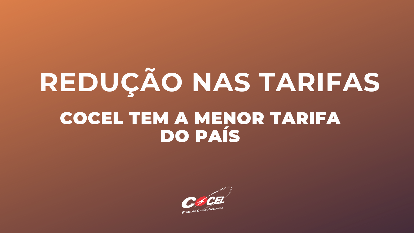 Com nova redução, Cocel segue aplicando a menor tarifa do Brasil