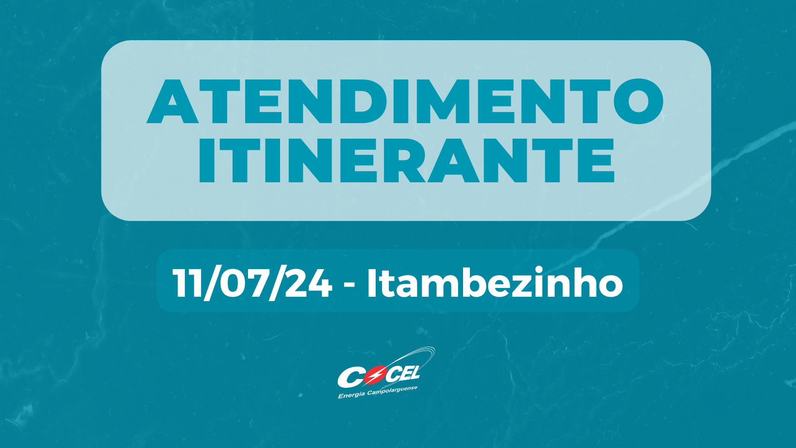 Atendimento itinerante estará no Itambezinho, em 11/07