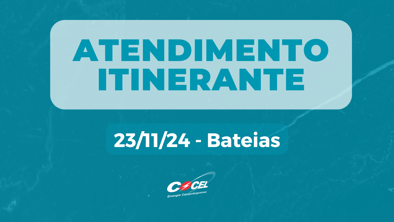 Atendimento itinerante estará em Bateias, em 23/11